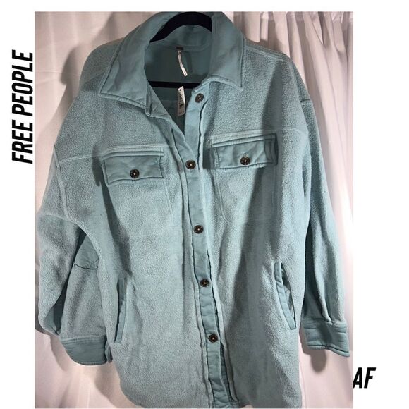 FREE PEOPLE RUBY JACKET IN HAWAIIAN BLUE NEW LARGE - Picture 7 of 7